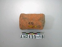 藏品(紅色粗砂陶支腳殘件)的圖片